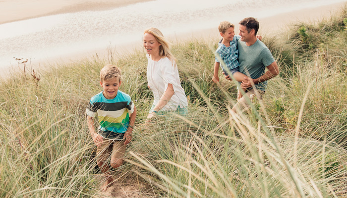 Walking Through the Sand Dunes